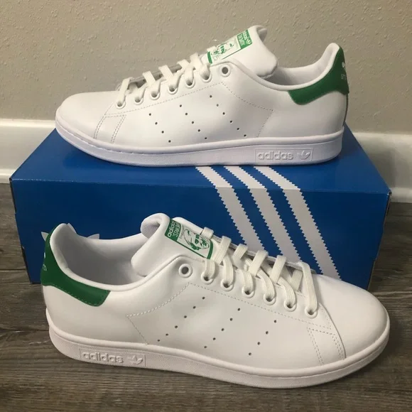 adidas | Shoes | White And Green Adidas Stan Smith Shoe